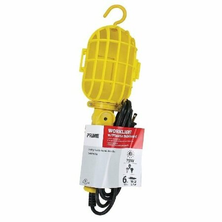 PRIME WIRE & CABLE TL098506 6ft WORKLIGHT YELLOW 18/2 SJTW CORD TL 098506